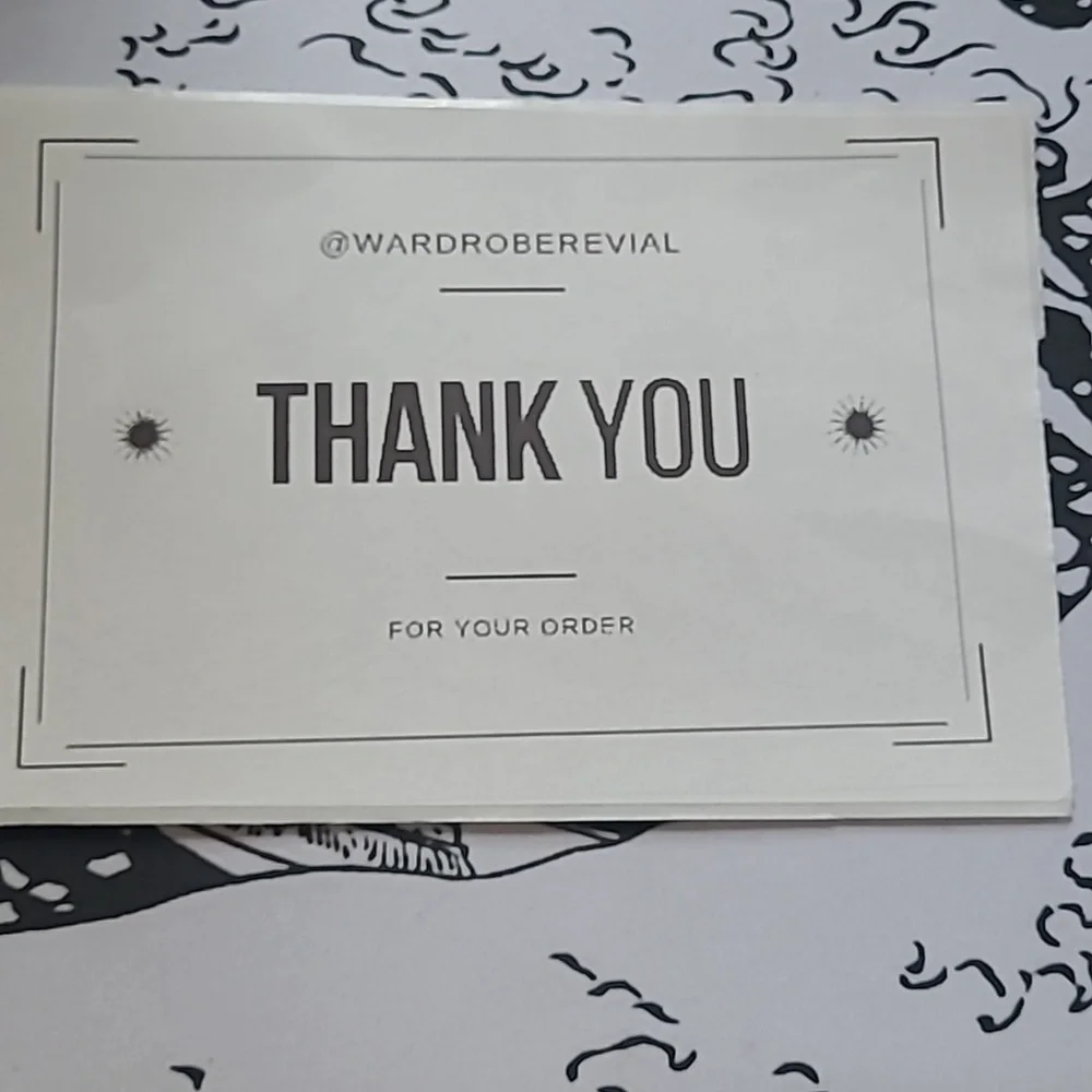 50 Custom 4x6 Boxed Thank You Notes Labels/Thank You Stickers
